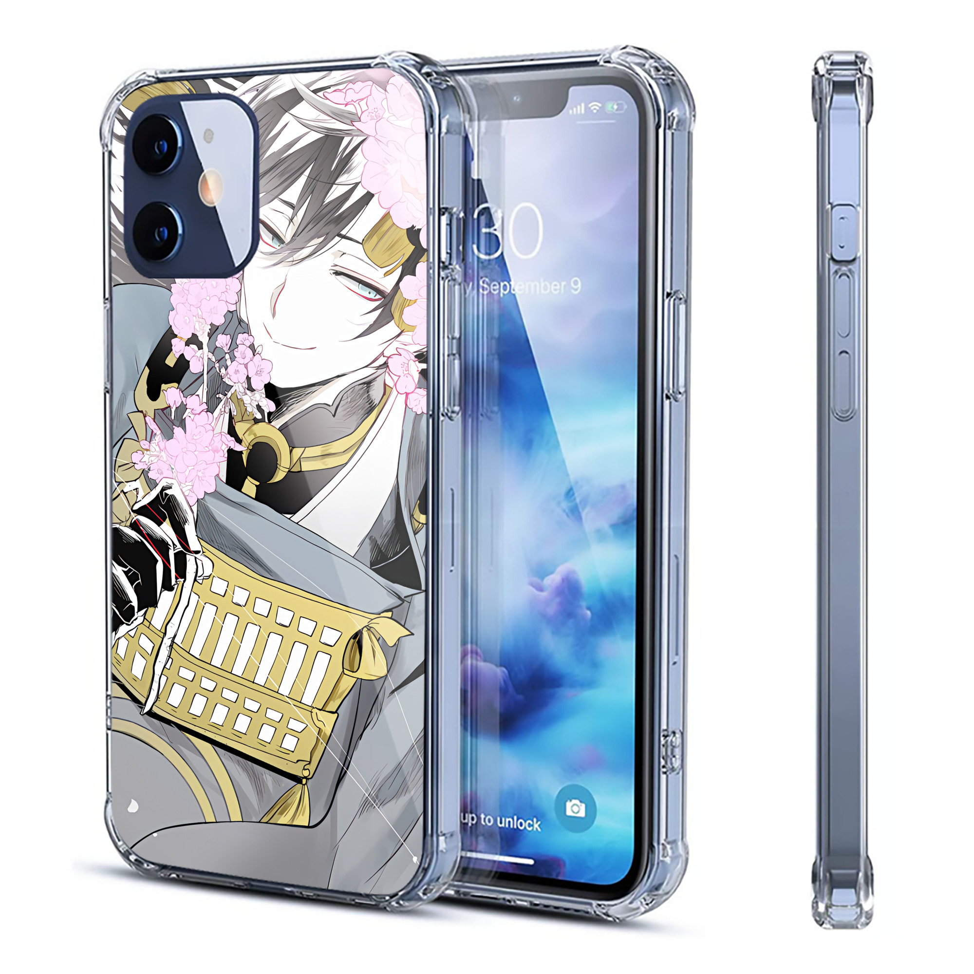 （画像用） 刀剣乱舞 Touken Ranbu 【iPhone 12シリーズ対応】透明スマホケース（クリアソフトケース）